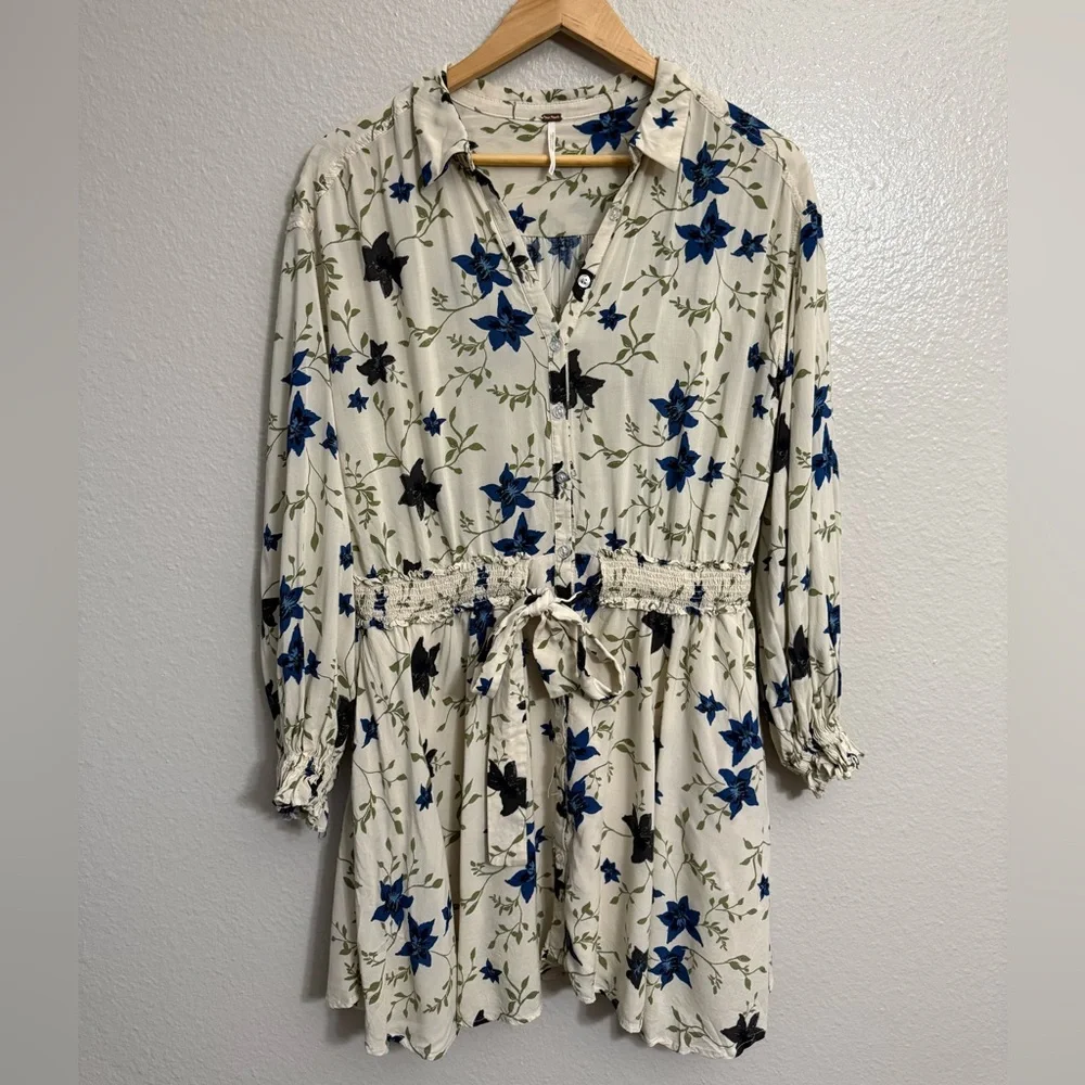 Free People Lighten Up Mini Dress in Tea Combo